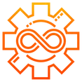 ícone estratégia devops e cultura colaborativa