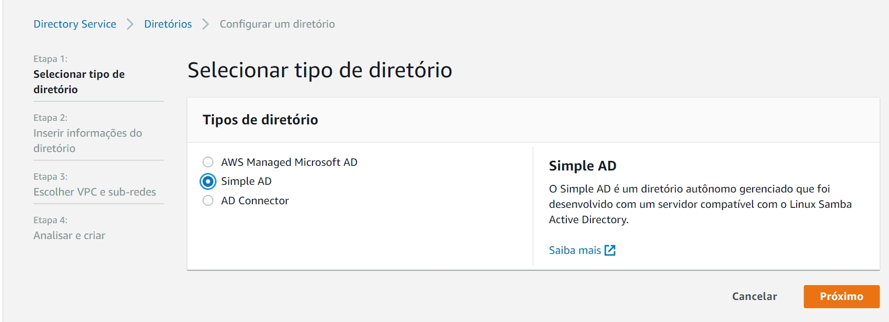 Step 1: Choosing the Directory