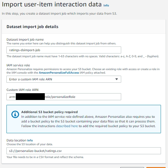 Datos de interacción entre usuarios e ítems.