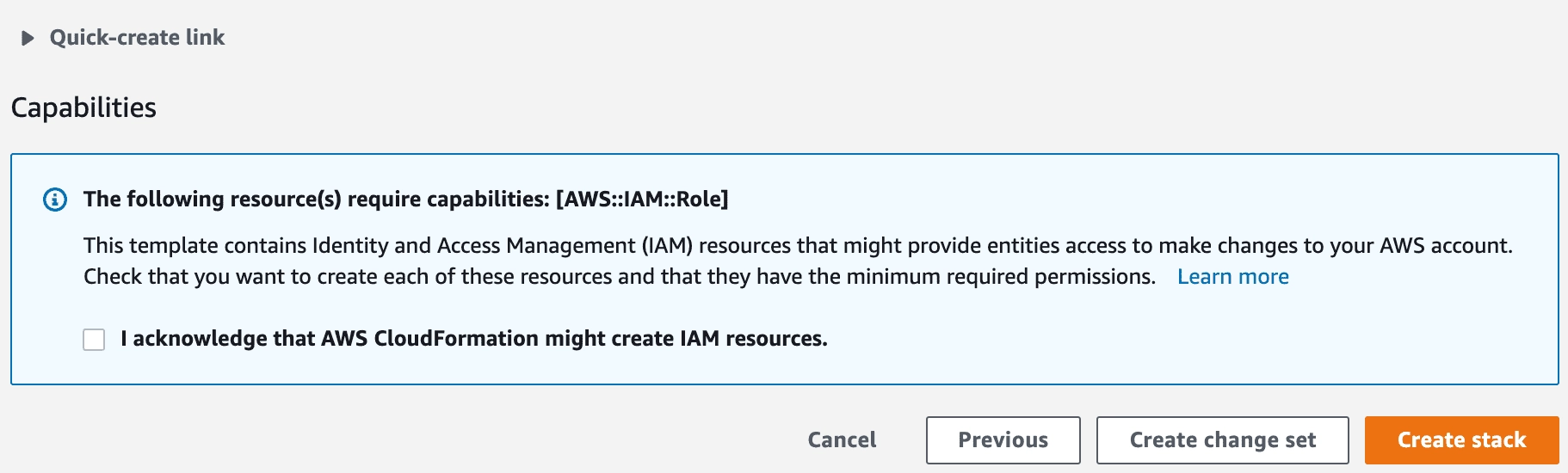 Paso 3: Permitir creación de recursos en IAM