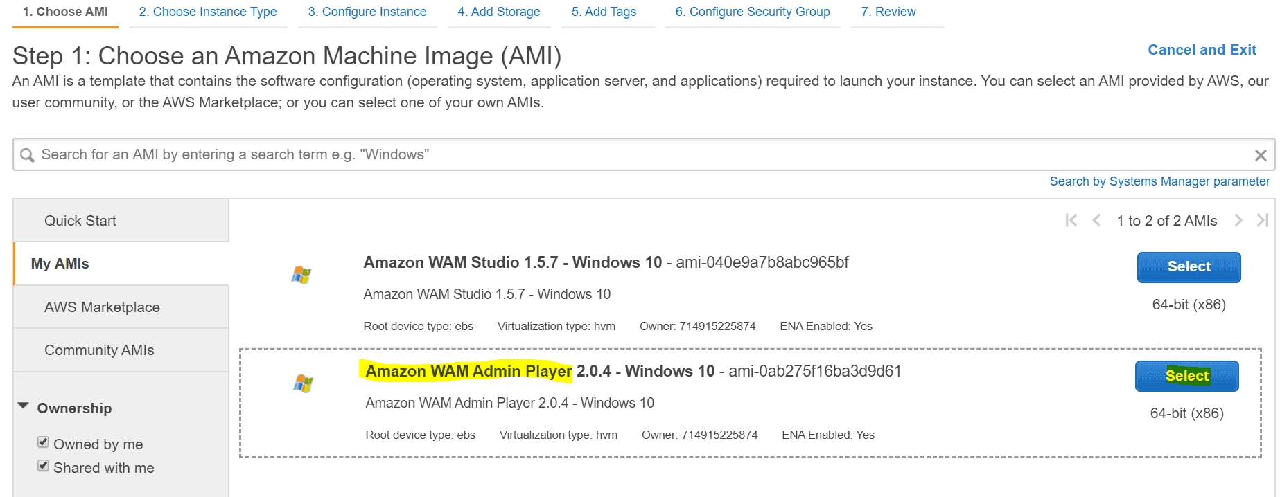 Step 2: Creating the WAM Player