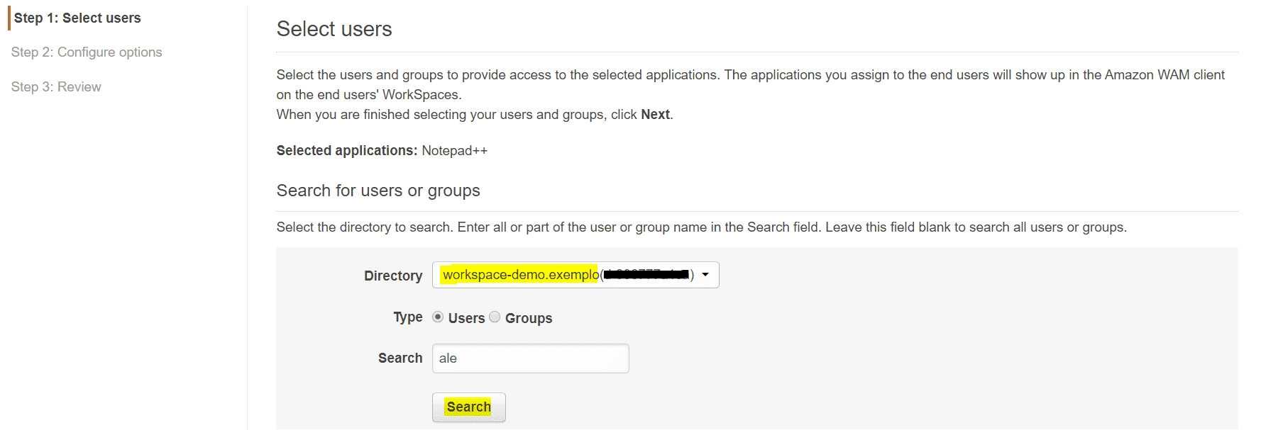 Step 2: Selecting a Domain