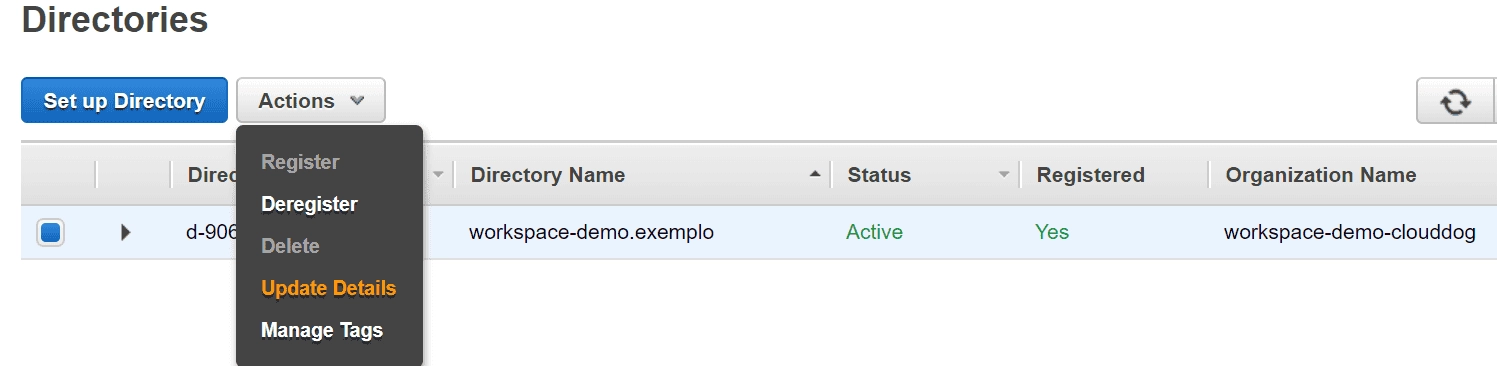 Step 2: Updating the Directory settings