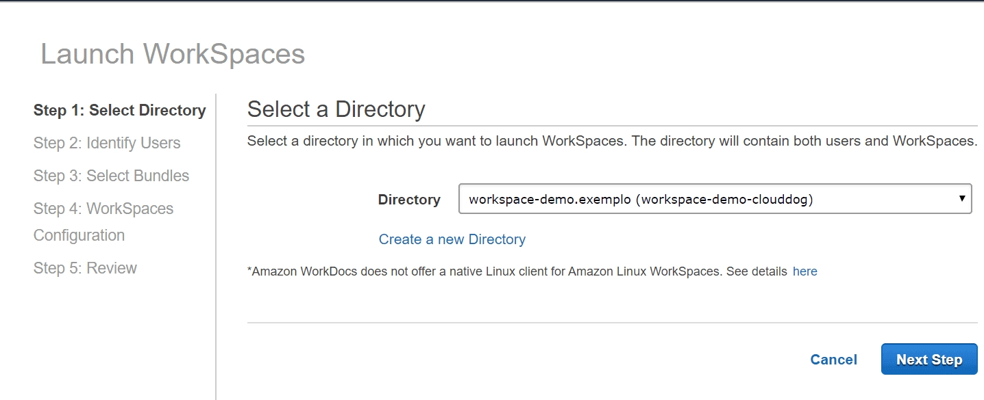Step 3: Selecting the Directory