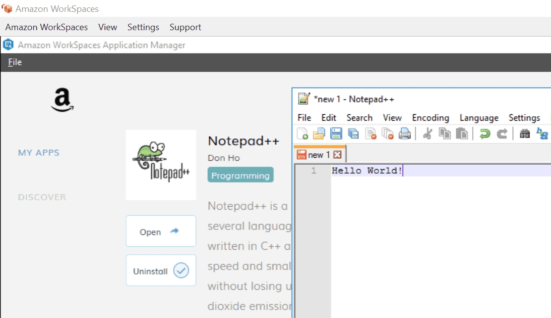 Step 3: Application Installed