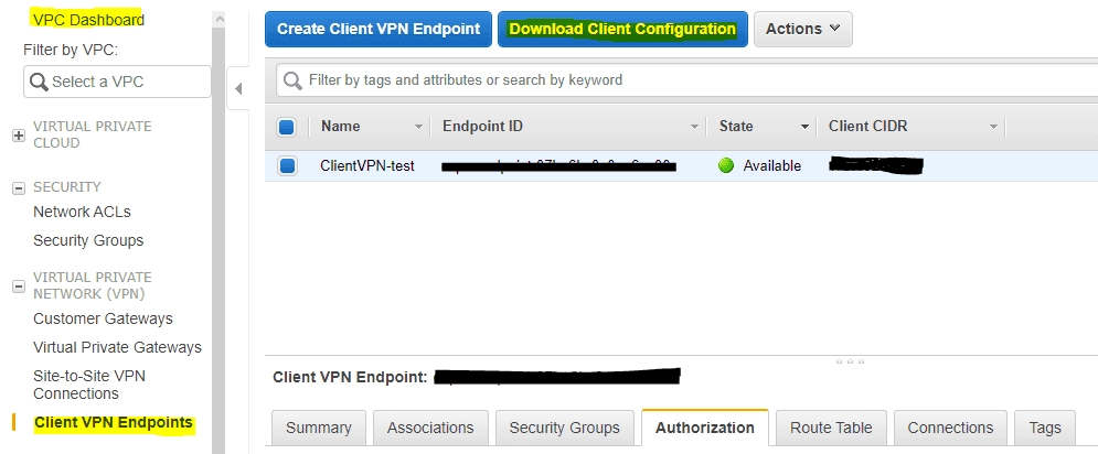 Paso 6: Descargando el Archivo de Configuración del Client
