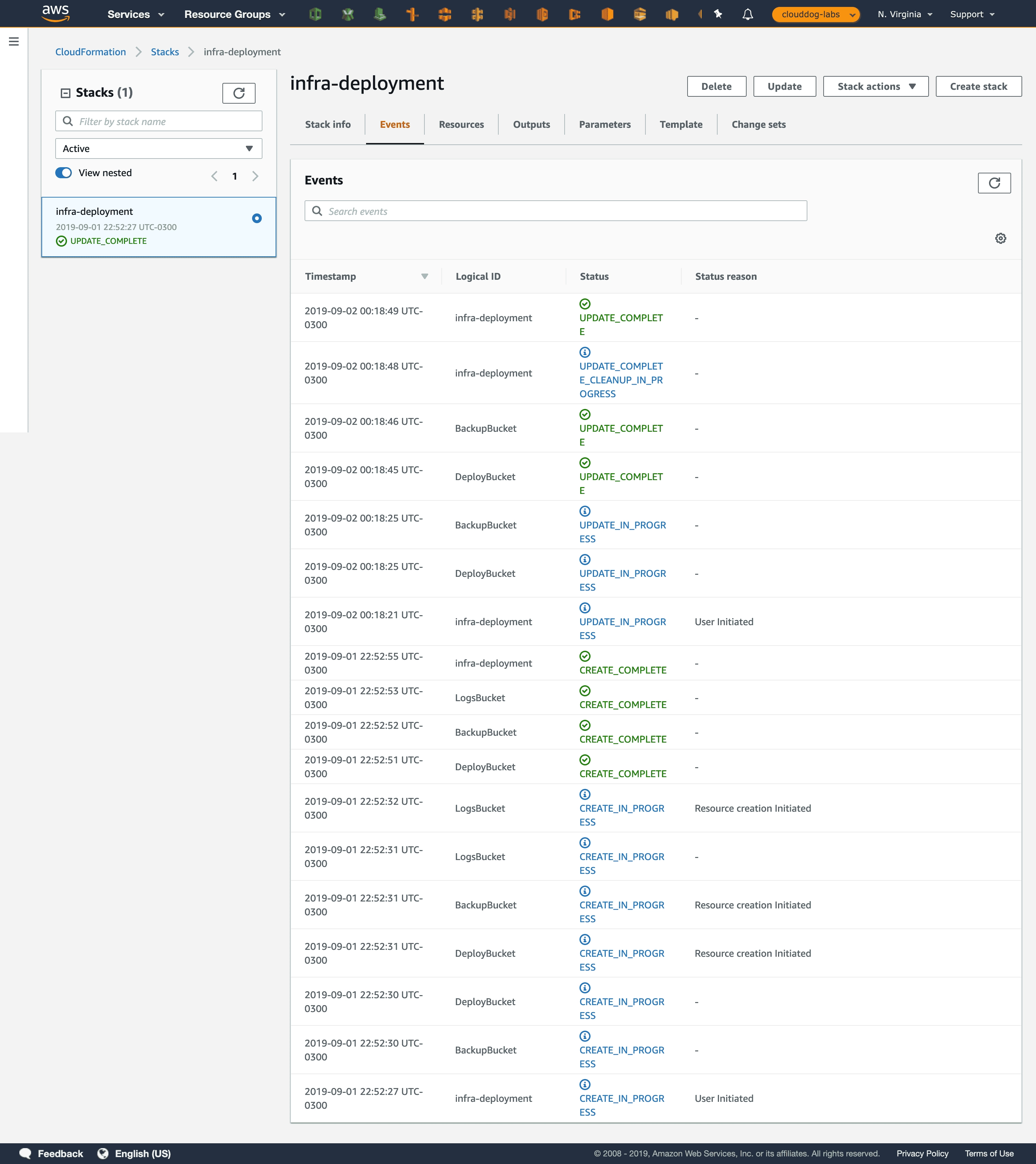 Paso 15: Haz clic en refresh para que aparezca el 'infra-deployment'