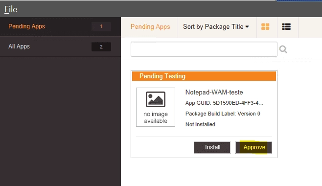Step 4: Approving the Package