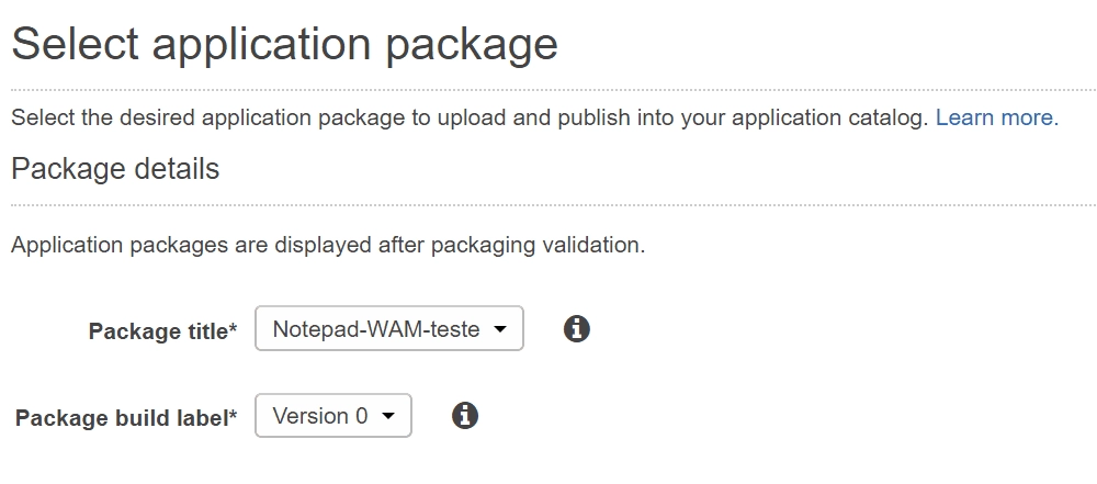 Step 5: Selecting the Package